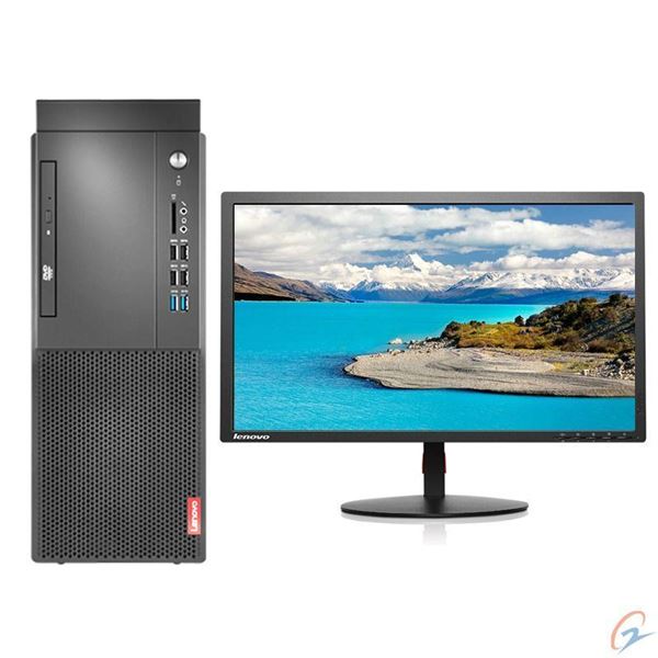 图片 联想/Lenovo 启天M425-D165 (i5-9500/B360主板/4GB/1TB+128SSD/DVDRW/180W电源/USB键鼠/智能云教室/Win10 Home/+23.8寸)