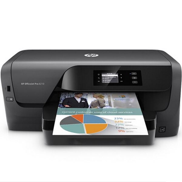 图片 HP OfficeJet Pro 8210 (HP 黑色 多功能一体机/OfficeJet Pro 8210 有线/无线网络打印 34页/分钟 自动双面打印 适用耗材：HP 955系列 一年保修)