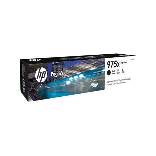 图片 HP HP 975X 黑色大容量页宽打印机耗材 (惠普(HP)页宽打印机耗材HP 975X 黑色大容量页宽打印机耗材(L0S09AA))