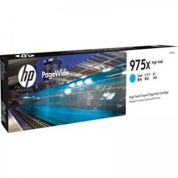 图片 HP HP 975X 青色大容量页宽打印机耗材 (惠普(HP)页宽打印机耗材HP 975X 青色大容量页宽打印机耗材(L0S00AA)（黑/红/黄/青）可选，单只装)