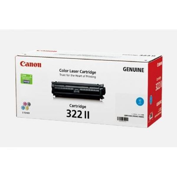 图片 Canon CRG 322 II C (佳能（Canon） CRG-322II C 蓝色大容量 硒鼓 适用于（9100Cdn）)