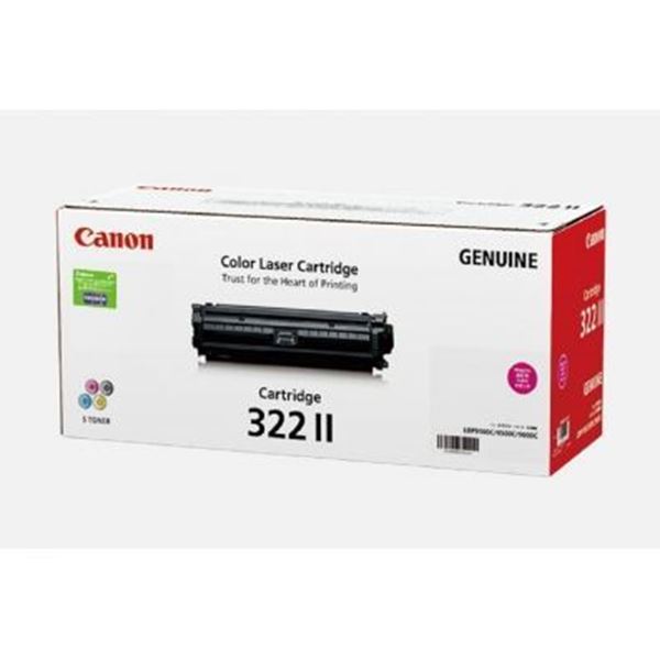 图片 Canon CRG 322 II M (佳能（Canon） CRG-322II M 红色 大容量 硒鼓 适用于（9100Cdn）)